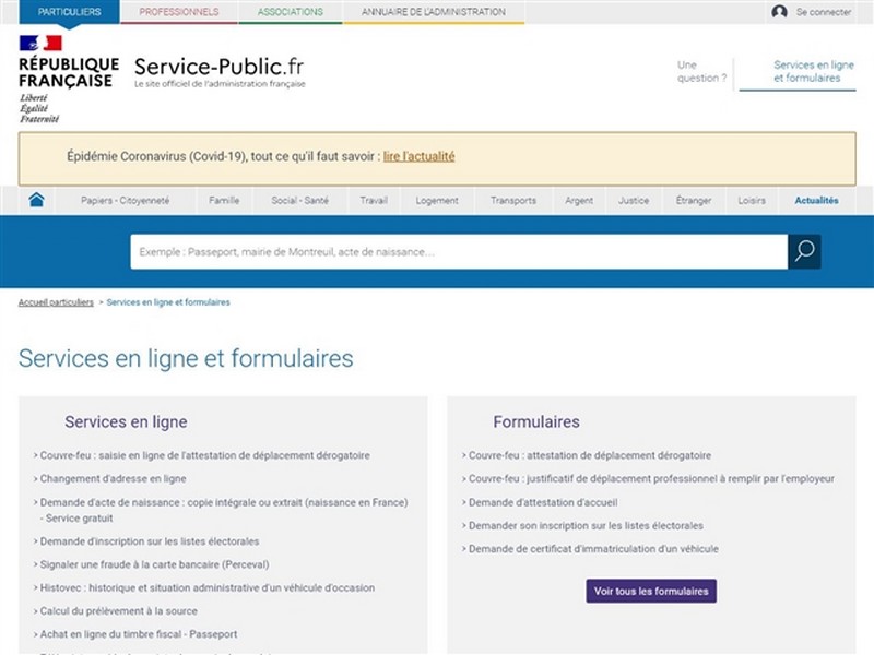 8-Services en ligne et formulaires